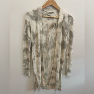 Abercrombie & Fitch Gray Tie-Dye Cardigan